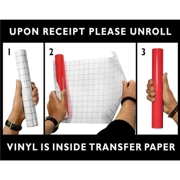 12Inchx5 Foot 10yr Permanent 10Rolls Craft Vinyl Bundle Including 12Inchx24 Inch - Picture 2 of 7